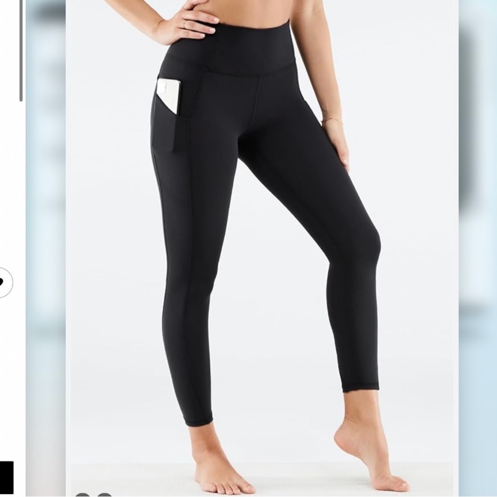 Fabletics pure luxe black leggings xs Kathie seamless long sleeve xs - Picture 6 of 6